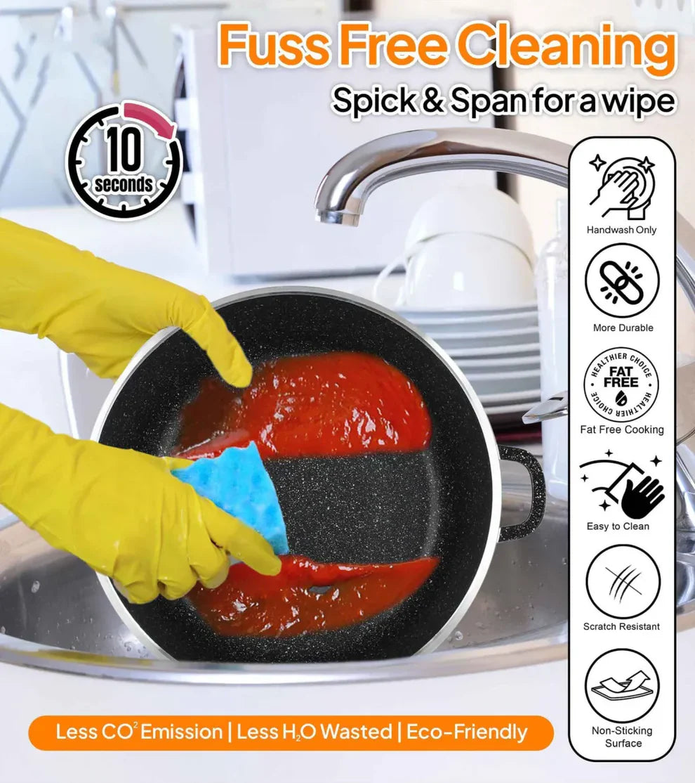 134-Pc Nonstick Pot & Pan Set - Dishwasher Safe