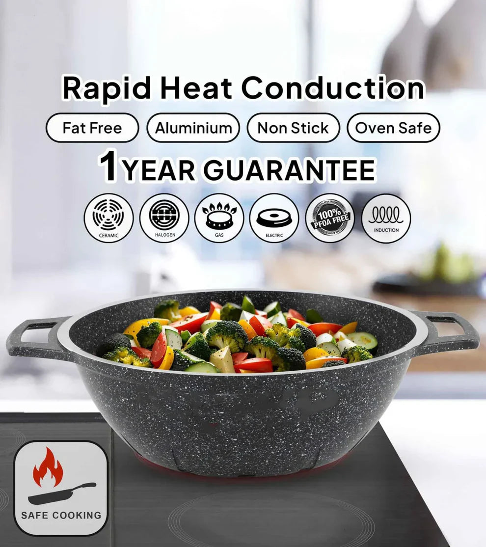 134-Pc Nonstick Pot & Pan Set - Dishwasher Safe